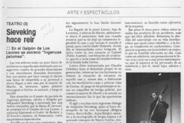 Sieveking hace reír  [artículo] Hans Ehrmann.