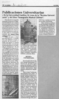 Publicaciones universitarias