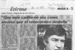 "Que este cariño no sea como amores que el reencuentro desinfla"