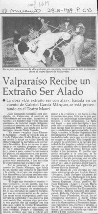 Valparaíso recibe un extraño ser alado