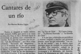 Cantares de un río  [artículo] Marino Muñoz Lagos.