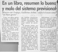 En un libro, resumen lo bueno y malo del sistema previsional