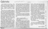 Gabriela  [artículo] Mayo Fernández S.