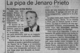 La pipa de Jenaro Prieto  [artículo] Guillermo Arrieta Muñoz.