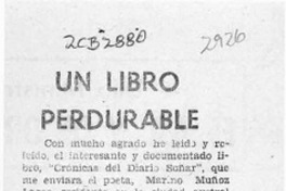 Un libro perdurable  [artículo] Augusto César Roa V.