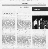 "La Negra Ester"  [artículo] Pedro Labra.