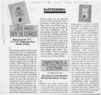 Gastronomía  [artículo].