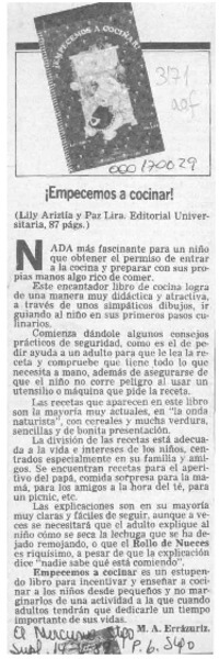 Empecemos a cocinar!