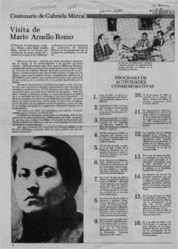 Visita de Mario Arnello Romo  [artículo].