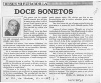 Doce sonetos  [artículo] Gustavo Rivera Flores.