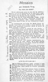 Mosaico  [artículo] Abelardo Troy.