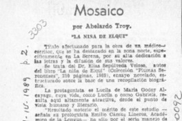 Mosaico  [artículo] Abelardo Troy.