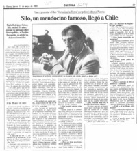 Silo, un mendocino famoso, llegó a Chile  [artículo] Antonio Martínez.