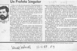 Un profeta singular