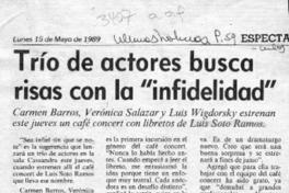 Trío de actores busca risas con la "infidelidad"