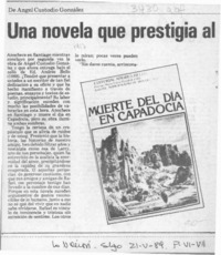 Una novela que prestigia al Premio Bombal