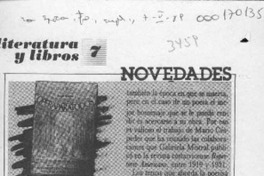 Novedades  [artículo].