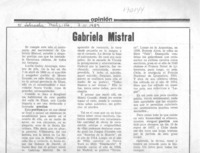 Gabriela Mistral