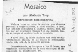 Mosaico  [artículo] Abelardo Troy.