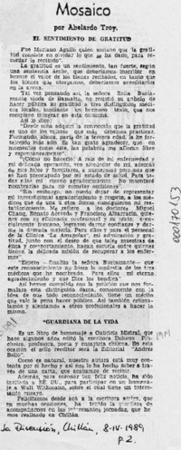 Mosaico  [artículo] Abelardo Troy.