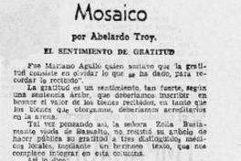 Mosaico  [artículo] Abelardo Troy.