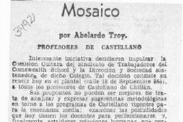 Mosaico  [artículo] Abelardo Troy.