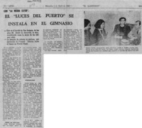 El "Luces del puerto" se instala en el gimnasio  [artículo].