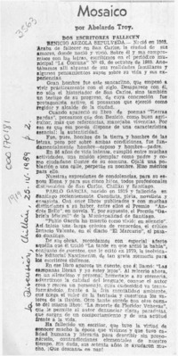 Mosaico  [artículo] Abelardo Troy.