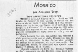 Mosaico  [artículo] Abelardo Troy.