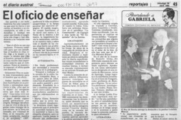 El Oficio de enseñar
