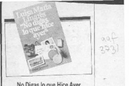 No digas lo que hice ayer