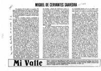 Miguel de Cervantes Saavedra  [artículo].