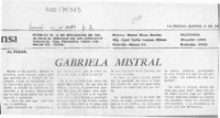 Gabriela Mistral  [artículo].