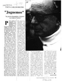 "Juguemos"  [artículo] Virginia Vidal.