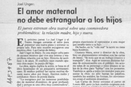El Amor maternal no debe estrangular a los hijos  [artículo].