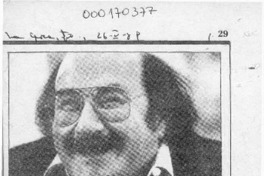 Antonio Skármeta organiza seminario en el Goethe  [artículo].