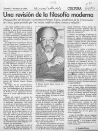 Una revisión de la filosofía moderna  [artículo] Angélica Rivera.