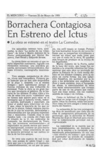 Borrachera contagiosa en estreno del Ictus  [artículo] M. O. D.