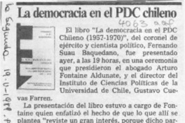 La Democracia en el PDC chileno  [artículo].