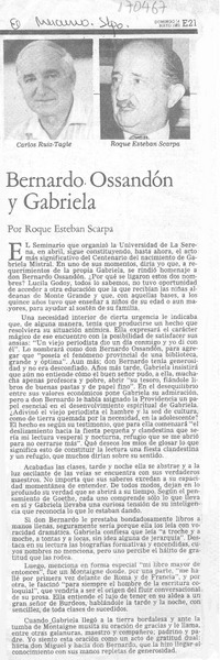 Bernardo Ossandón y Gabriela