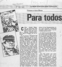 Para todos los gustos  [artículo] Pedro Crespo.