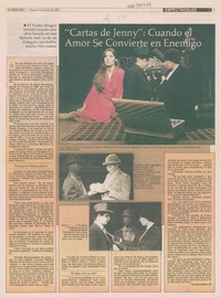 "Cartas de Jenny", cuando el amor se convierte en enemigo