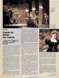 Cuando las damas son mujeres  [artículo] Hans Ehrmann.