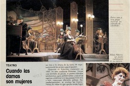 Cuando las damas son mujeres  [artículo] Hans Ehrmann.