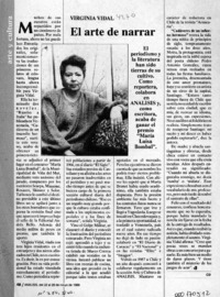 El arte de narrar  [artículo] C. D.