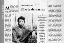 El arte de narrar  [artículo] C. D.