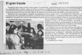 El Gran fraude  [artículo].