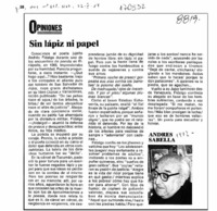 Sin lápiz ni papel  [artículo] Andrés Sabella.