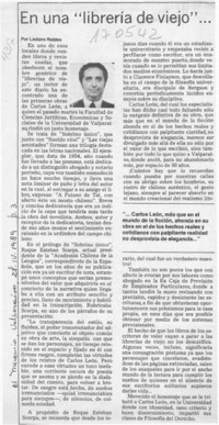 En una "librería de viejo" --  [artículo] Lautaro Robles.