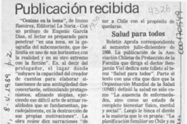 Publicación recibida  [artículo].